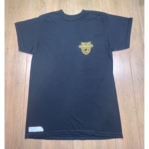 West Point USMA Graphic T-Shirt Mens Large Black Gold Crest Duty Honor Country